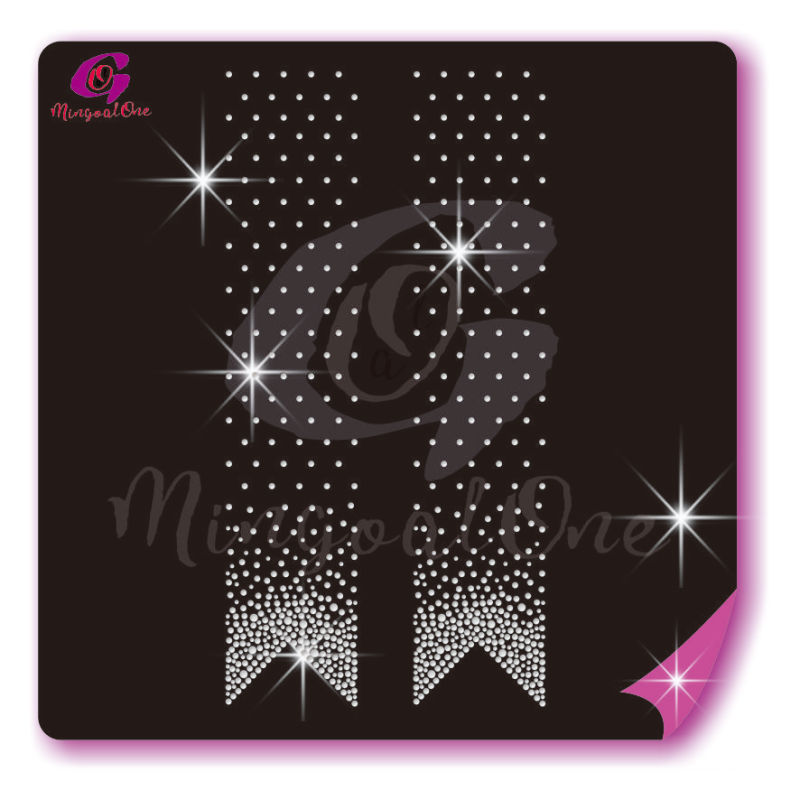 Bow Strips rhinestone transfer