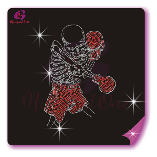 Skull rhinestone transfer