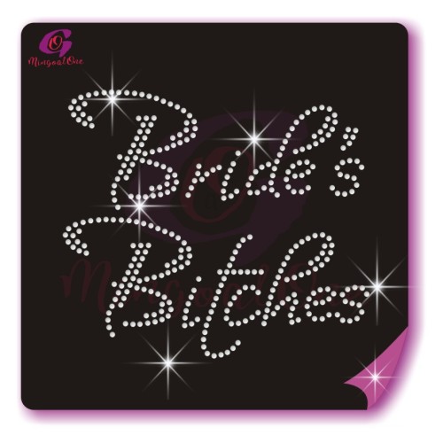 bride rhinestone transfer