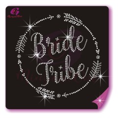 bride rhinestone transfer