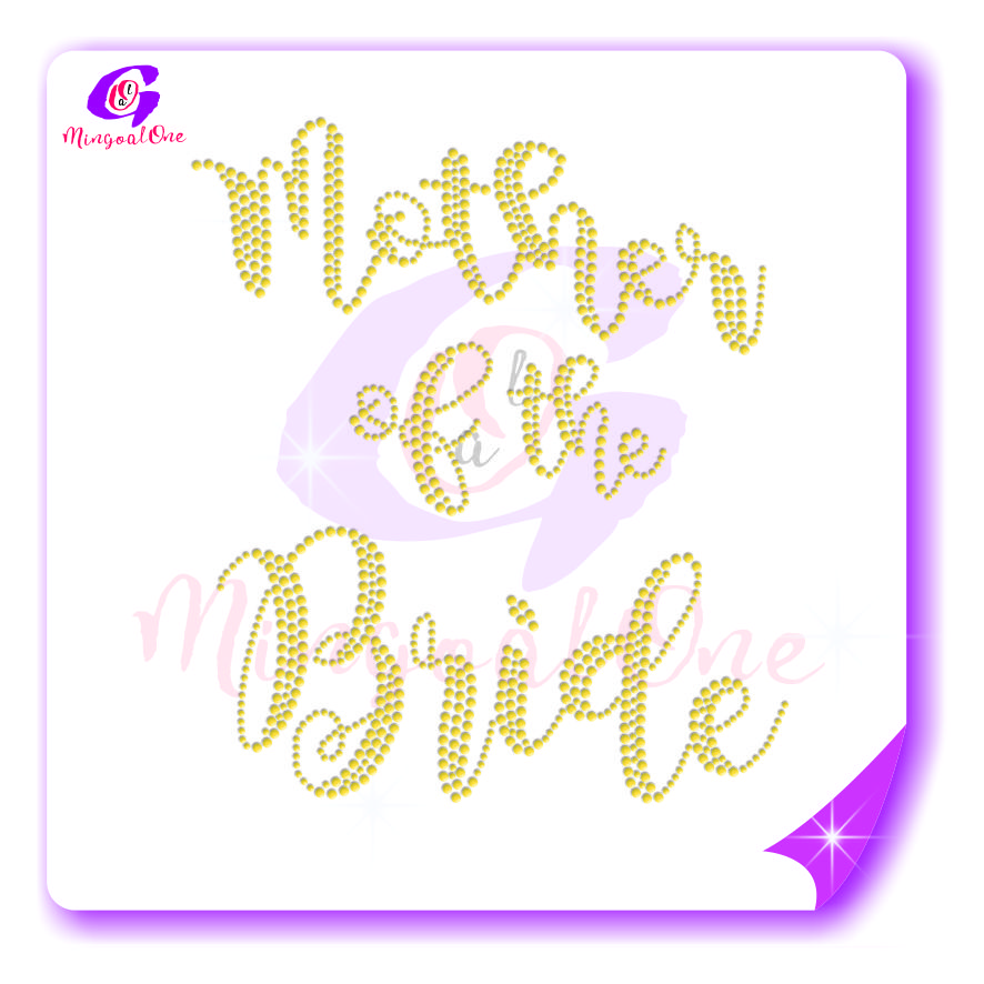 bride rhinestone transfer