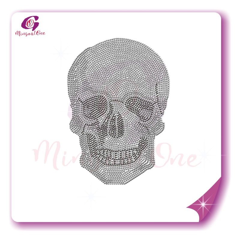 Skull rhinestone transfer
