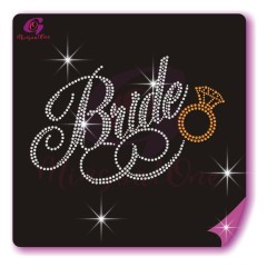 bride rhinestone transfer