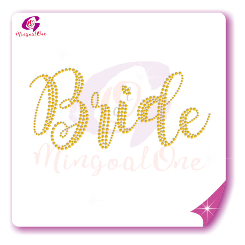 Bride rhinestone transfer