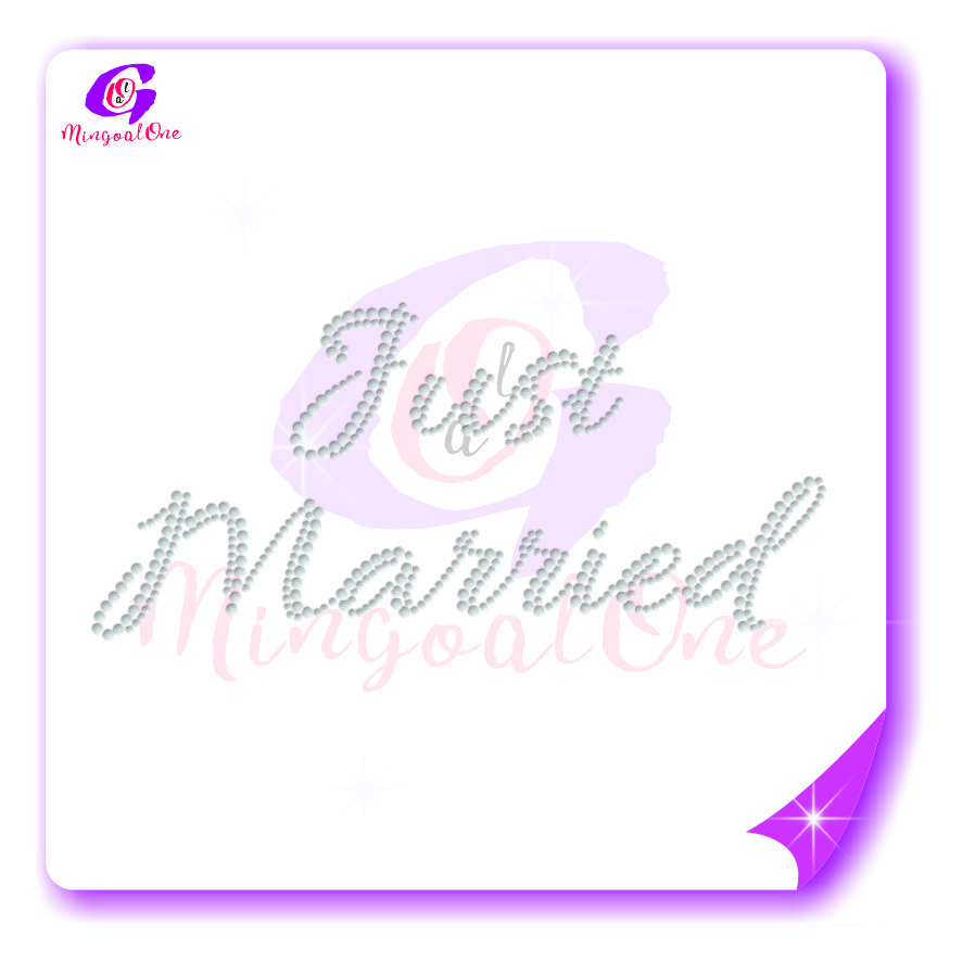 bride rhinestone transfer