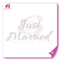 bride rhinestone transfer