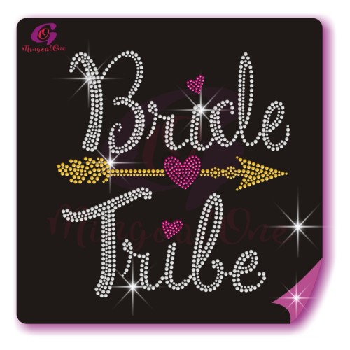 bride rhinestone transfer