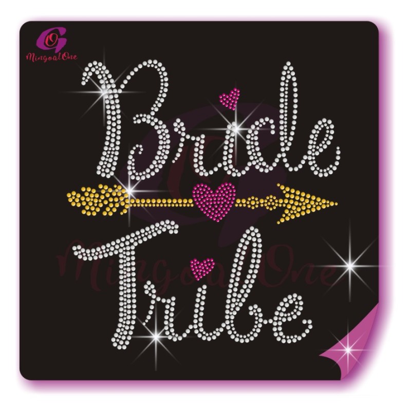 bride rhinestone transfer