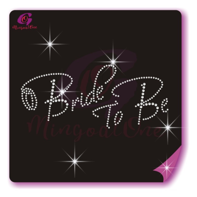 bride rhinestone transfer