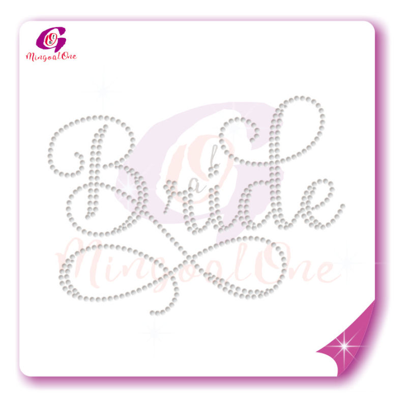 Bride rhinestone transfer