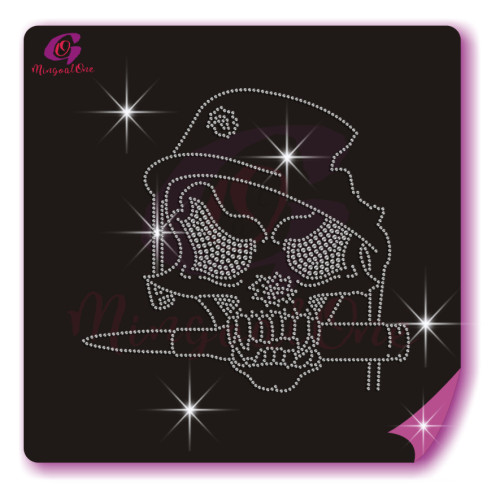 Skull rhinestone transfer