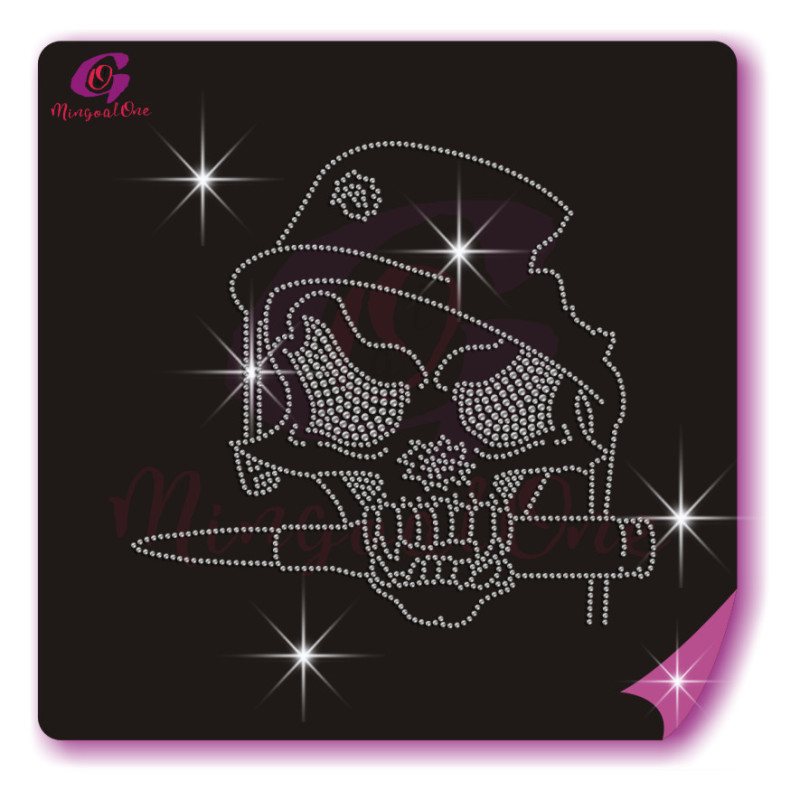 Skull rhinestone transfer