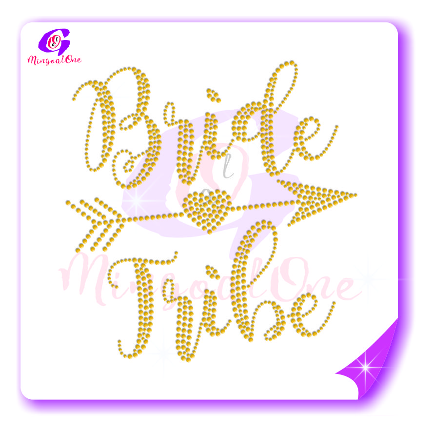 bride rhinestone transfer
