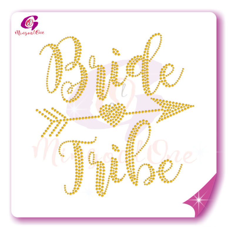 bride rhinestone transfer