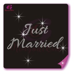 bride rhinestone transfer
