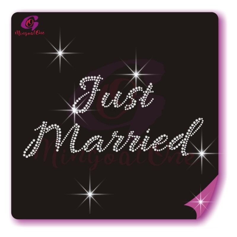 bride rhinestone transfer
