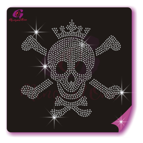 Skull rhinestone transfer