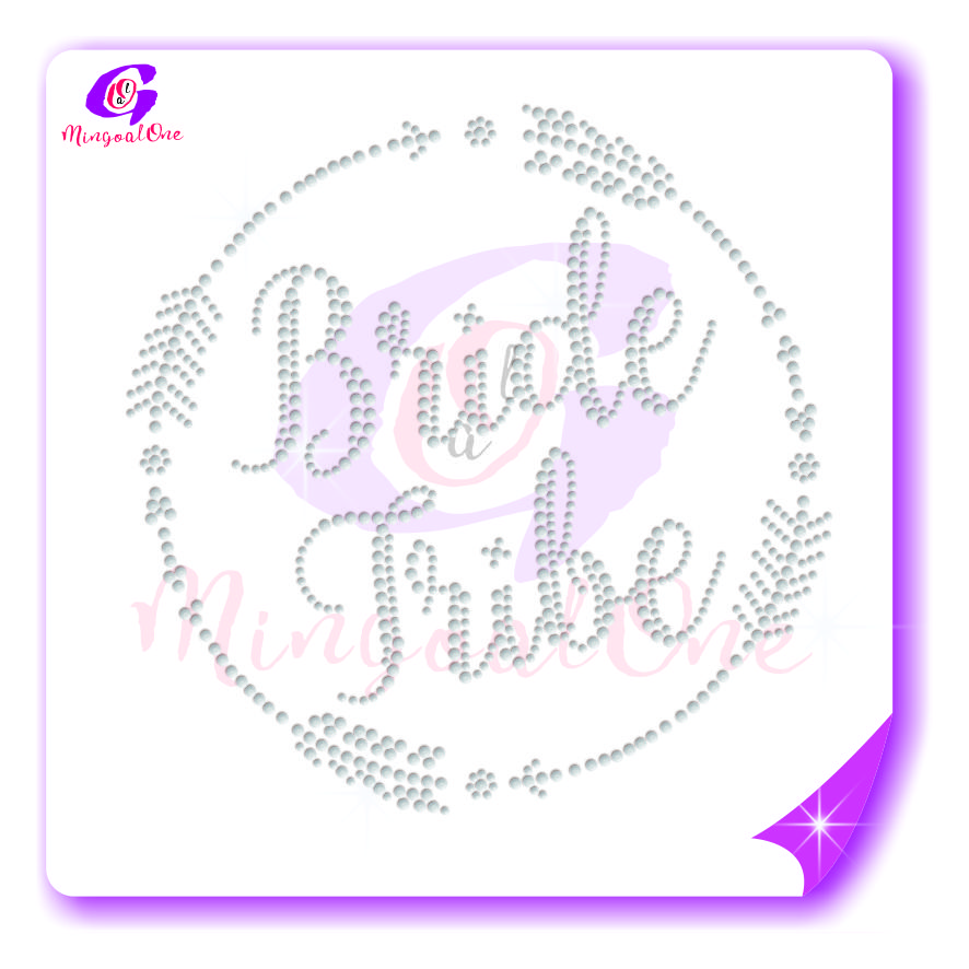 bride rhinestone transfer