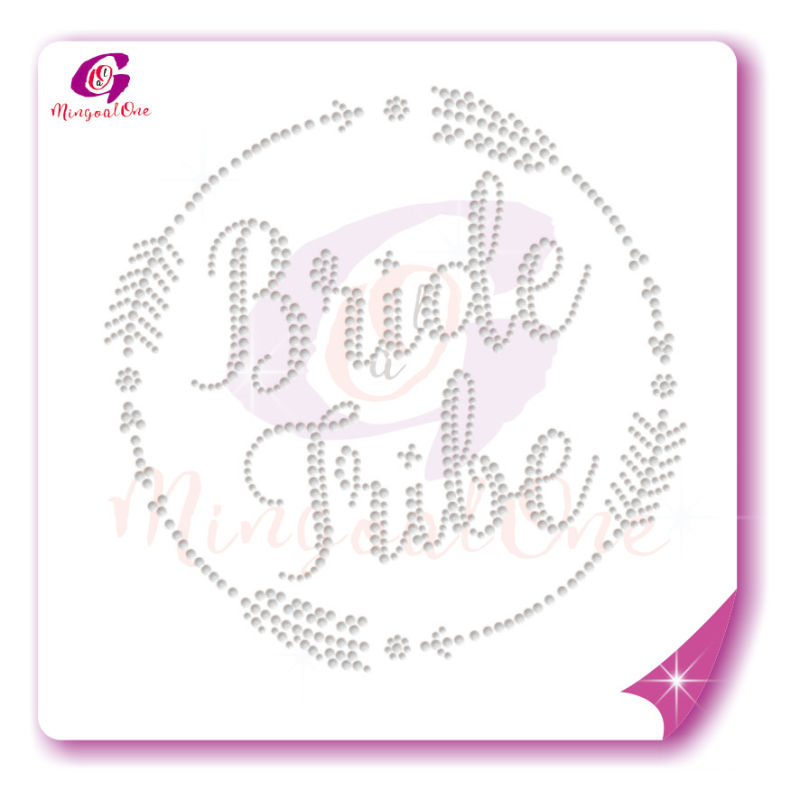 bride rhinestone transfer
