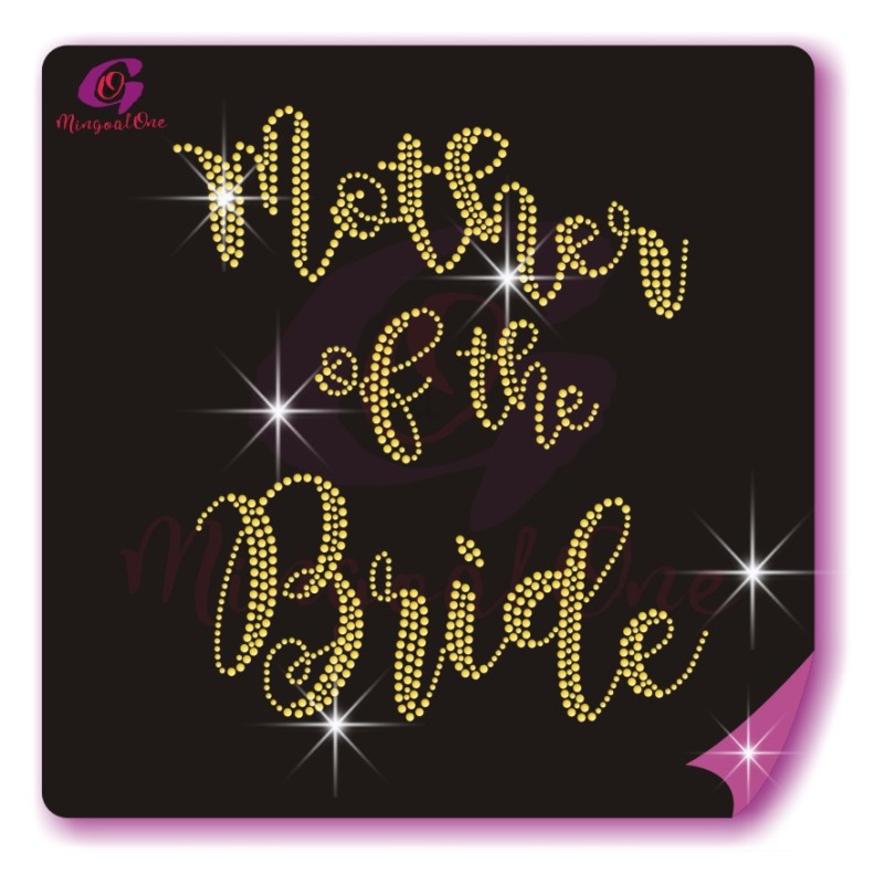 bride rhinestone transfer