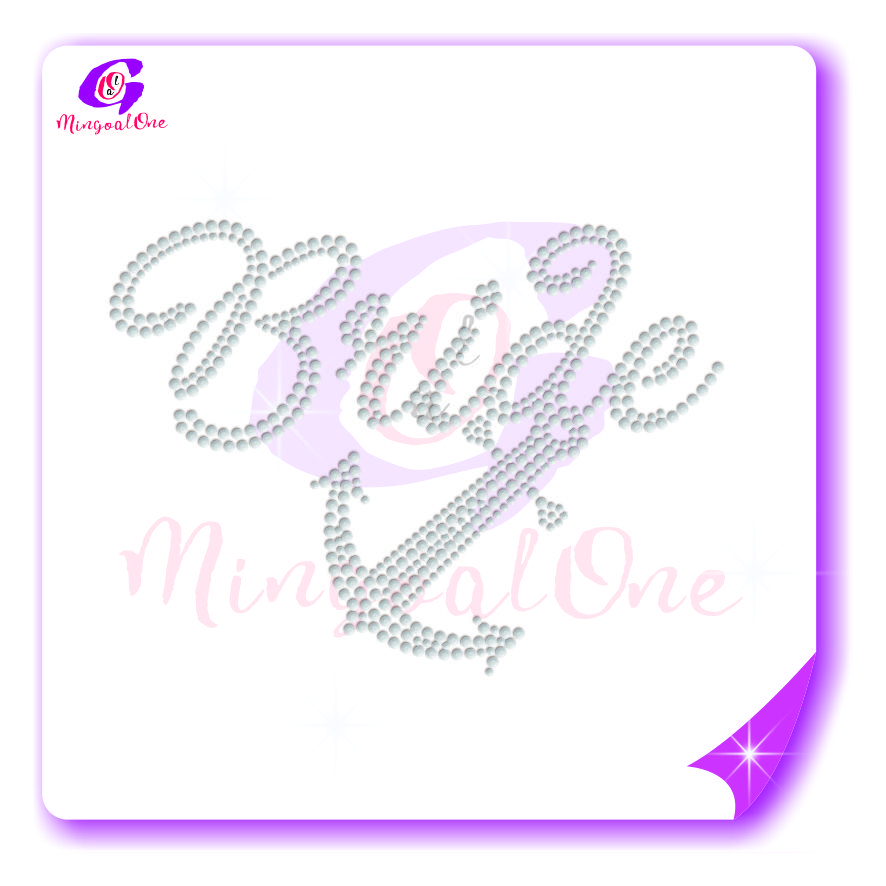 bride rhinestone transfer