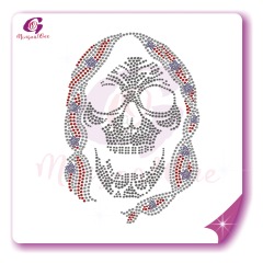 Skull rhinestone transfer