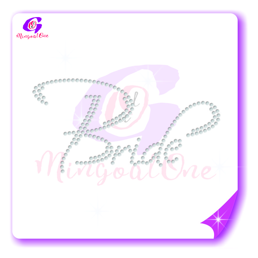 bride rhinestone transfer