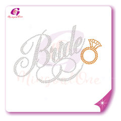 bride rhinestone transfer