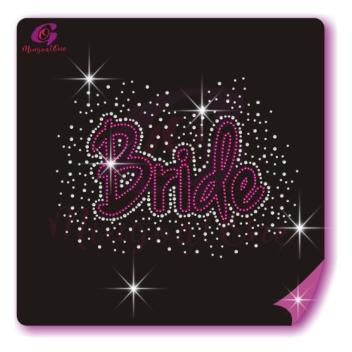 bride rhinestone transfer