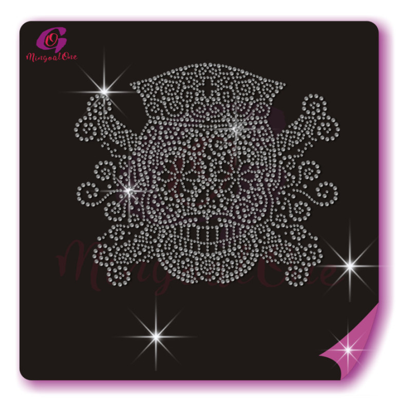 Skull rhinestone transfer