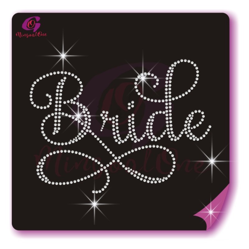 Bride rhinestone transfer
