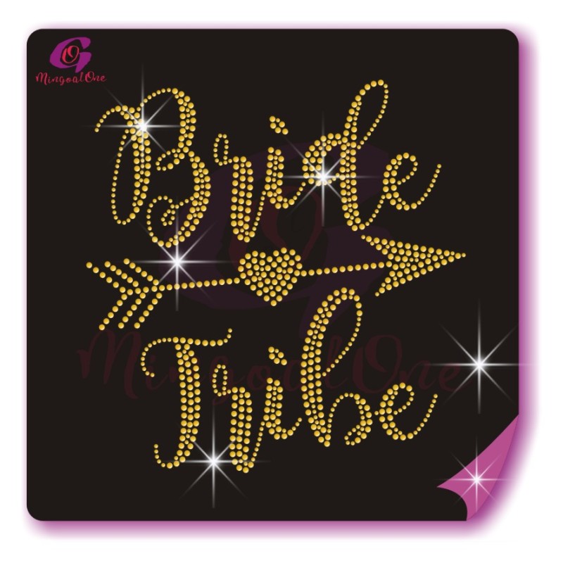 bride rhinestone transfer