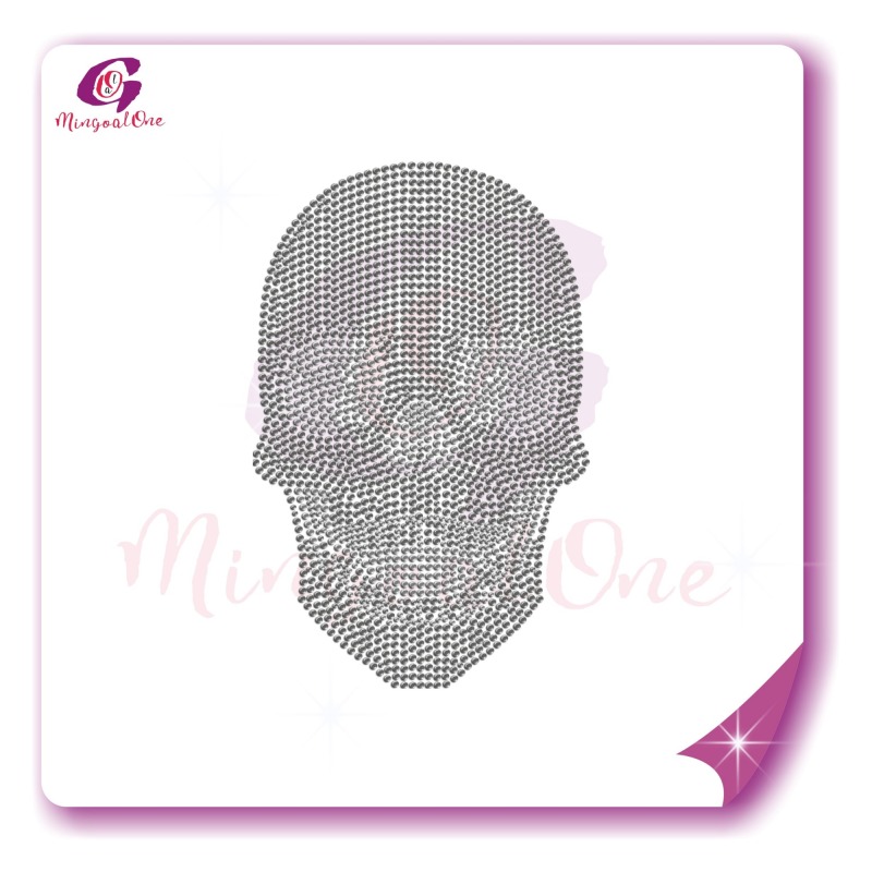 Skull rhinestone transfer