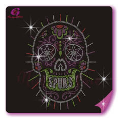 Skull rhinestone transfer