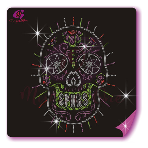 Skull rhinestone transfer