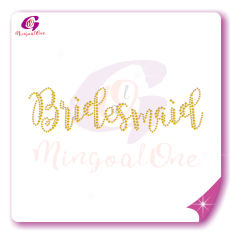 bride rhinestone transfer