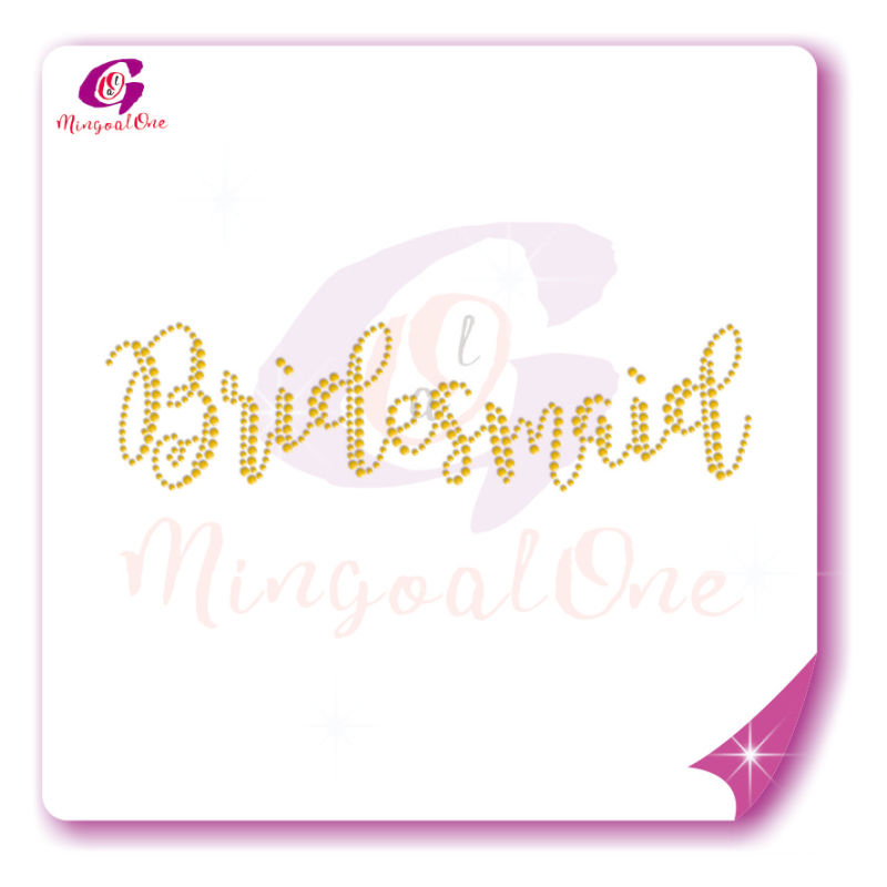 bride rhinestone transfer