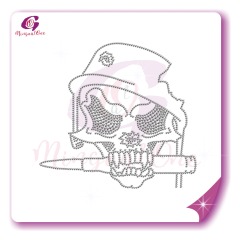 Skull rhinestone transfer