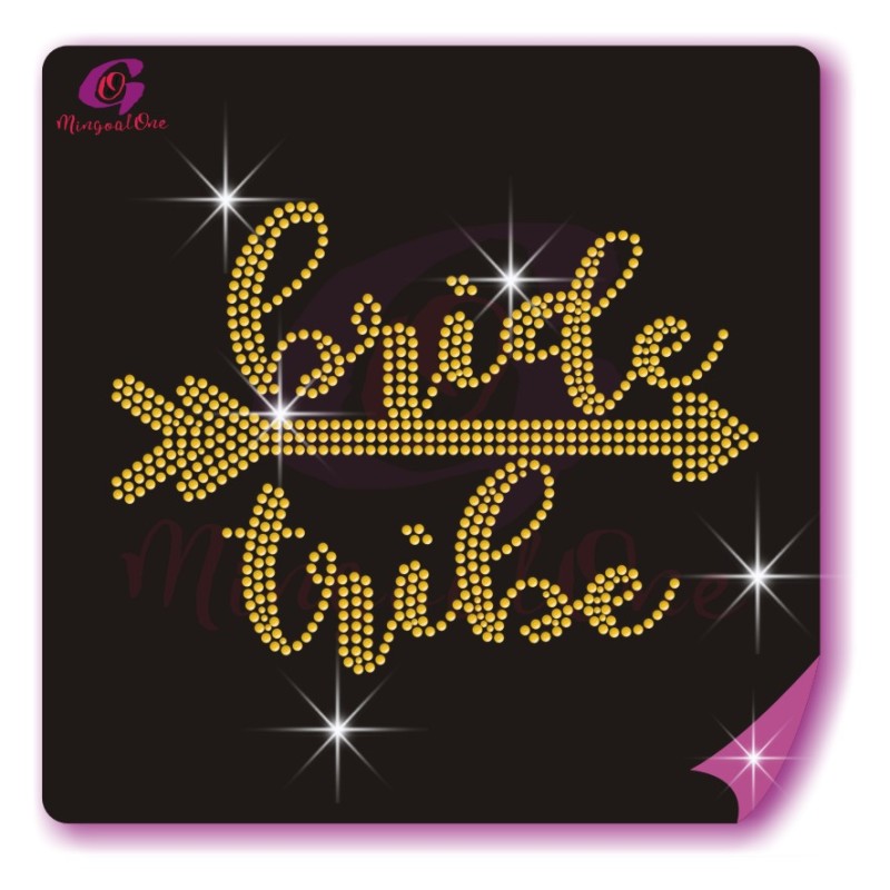 bride rhinestone transfer