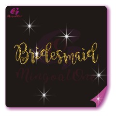 bride rhinestone transfer