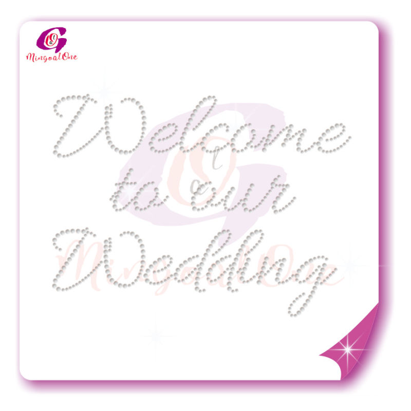 bride rhinestone transfer