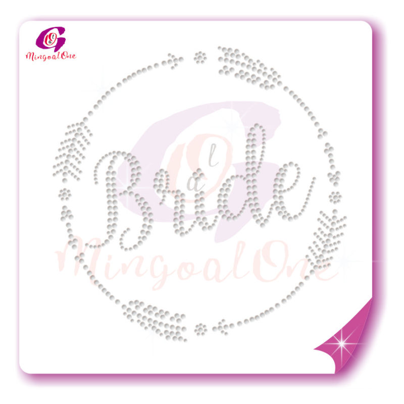 bride rhinestone transfer