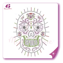 Skull rhinestone transfer