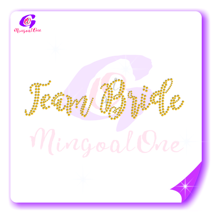 bride rhinestone transfer
