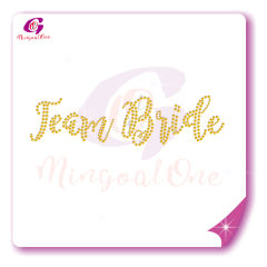 bride rhinestone transfer