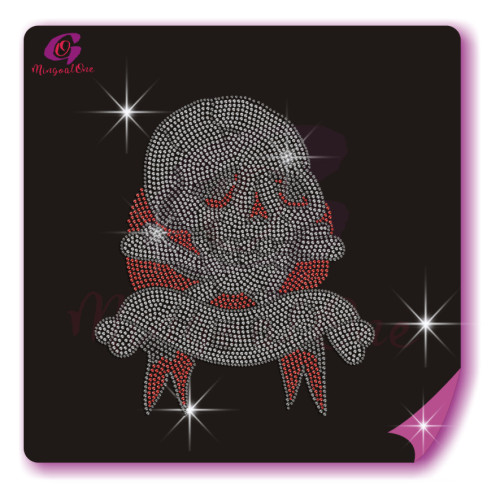 Skull rhinestone transfer