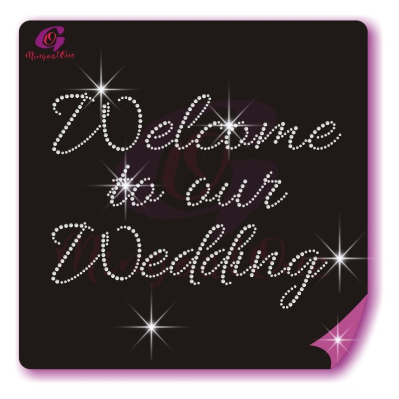 bride rhinestone transfer