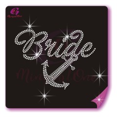 bride rhinestone transfer
