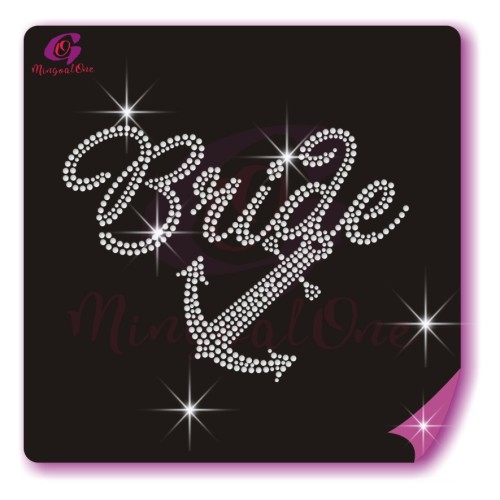 bride rhinestone transfer