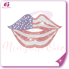USA flag rhinestone transfer